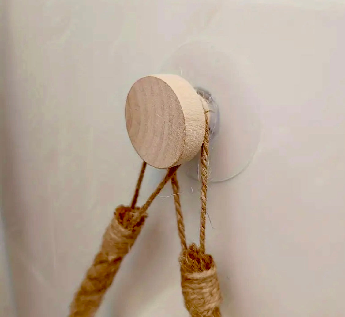 Toiletpapierhouder van touw, set van 2