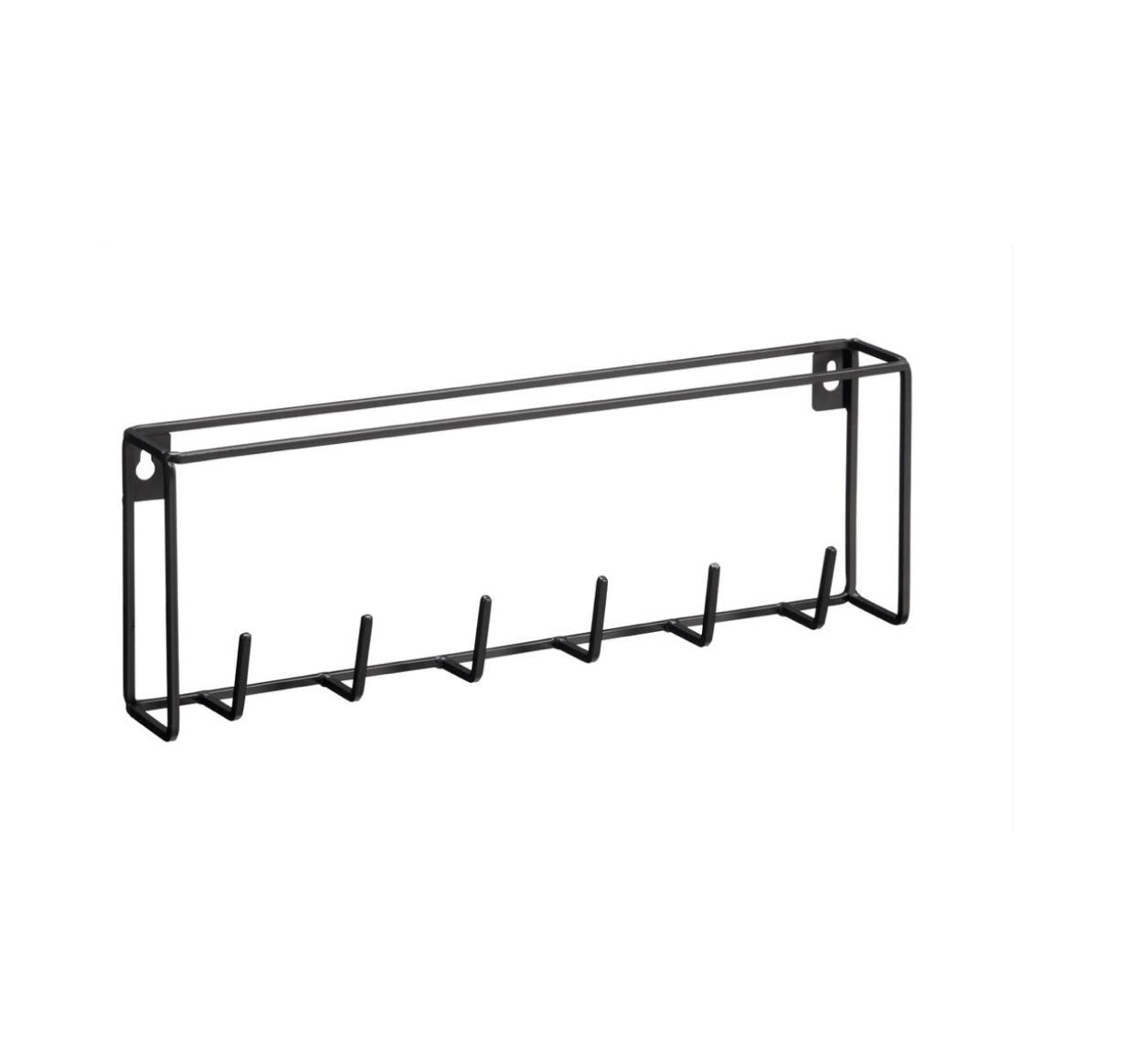 Keukenrekje zwart metaal