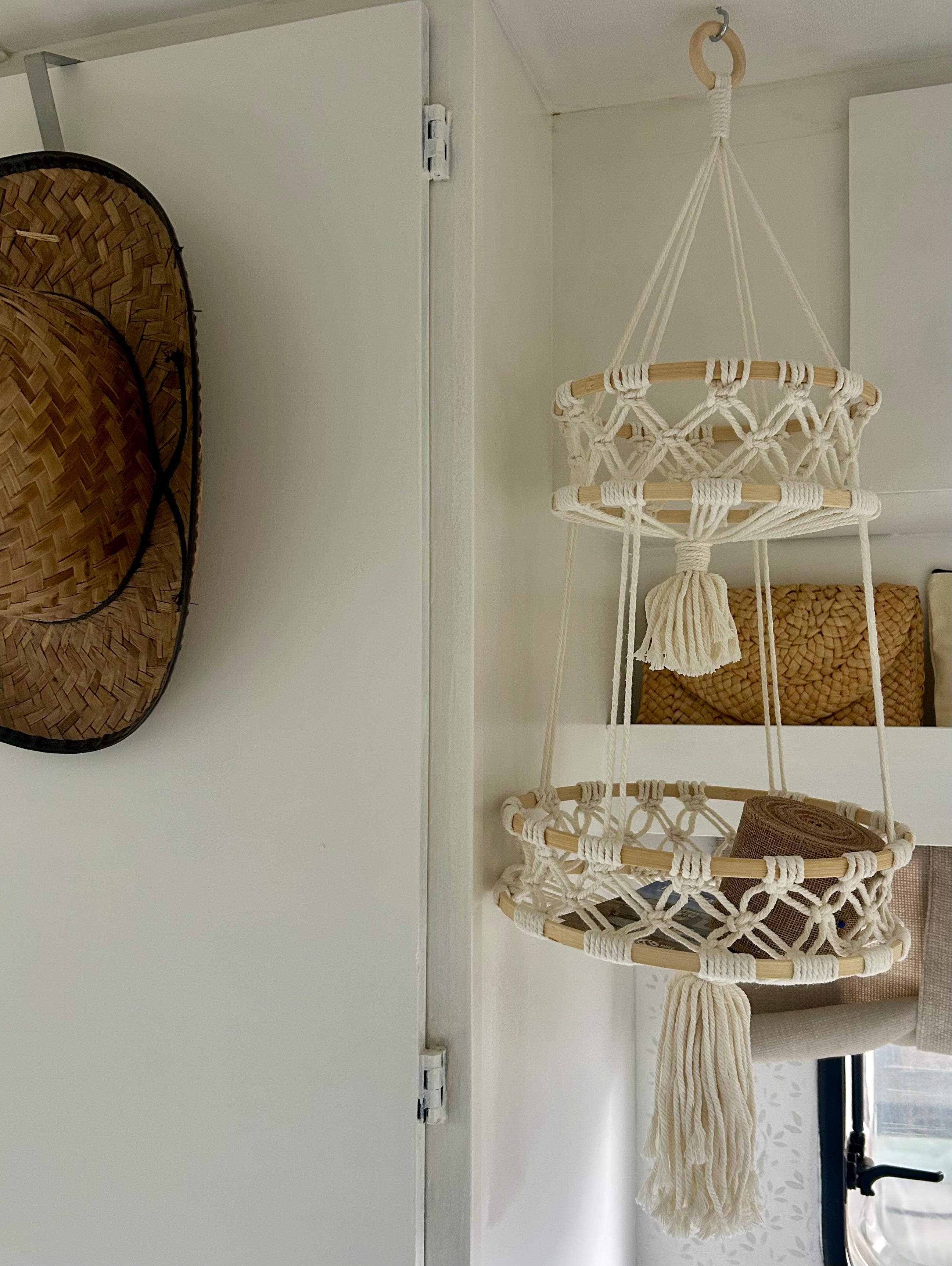 Boho 2-laags Hangbasket