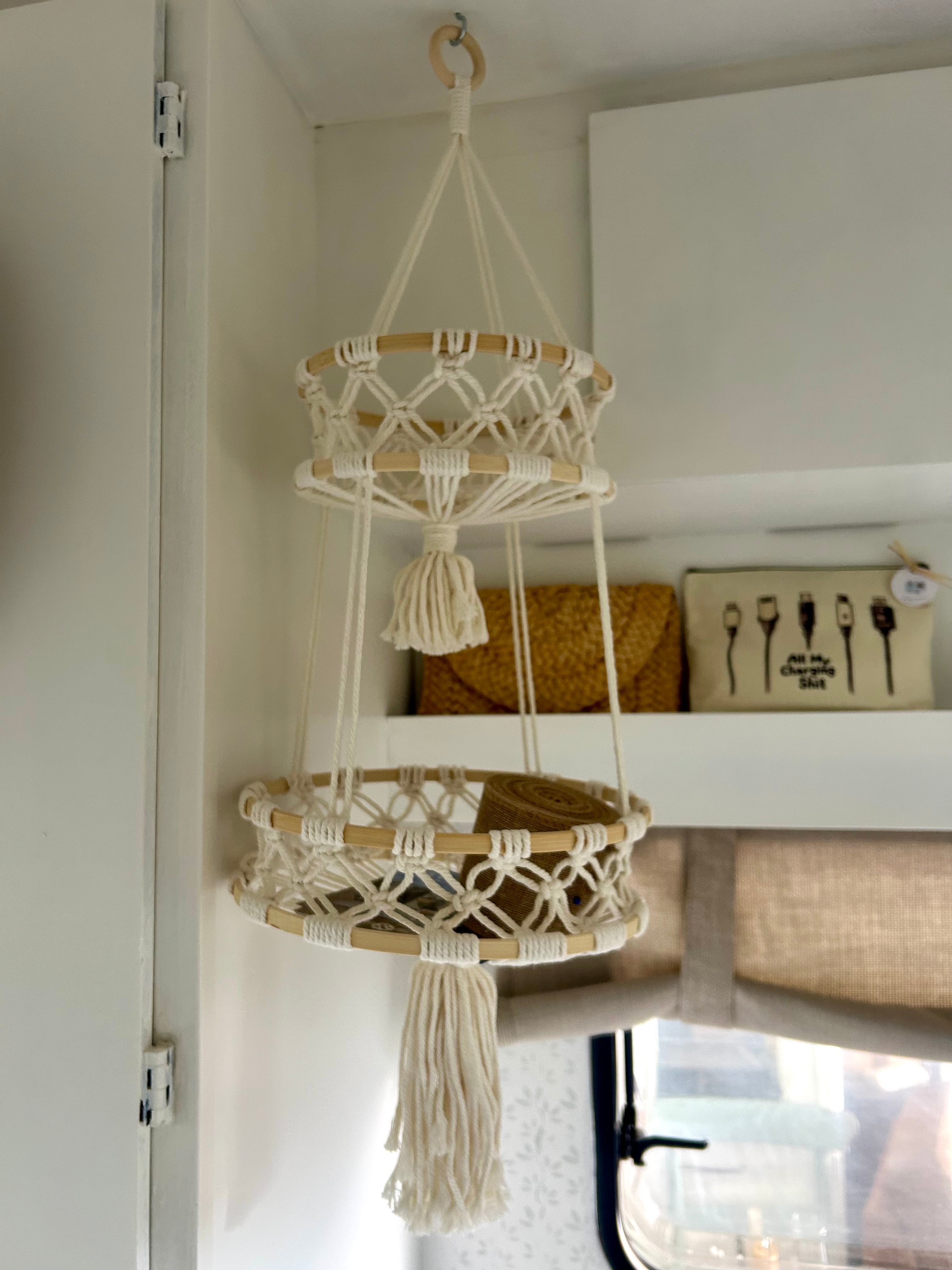 Boho 2-laags Hangbasket