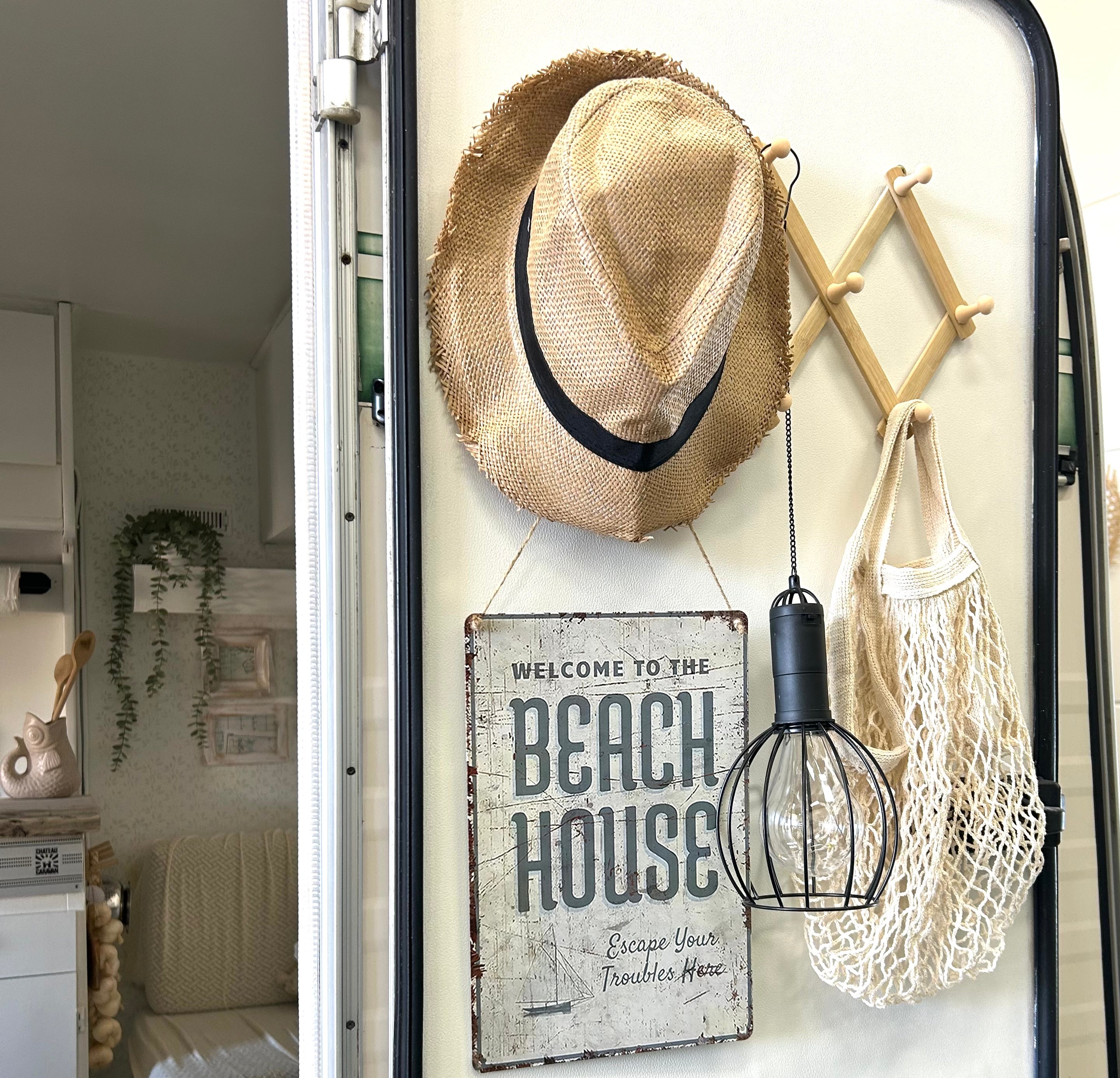 Vintage bord "Welcome to the Beachhouse"