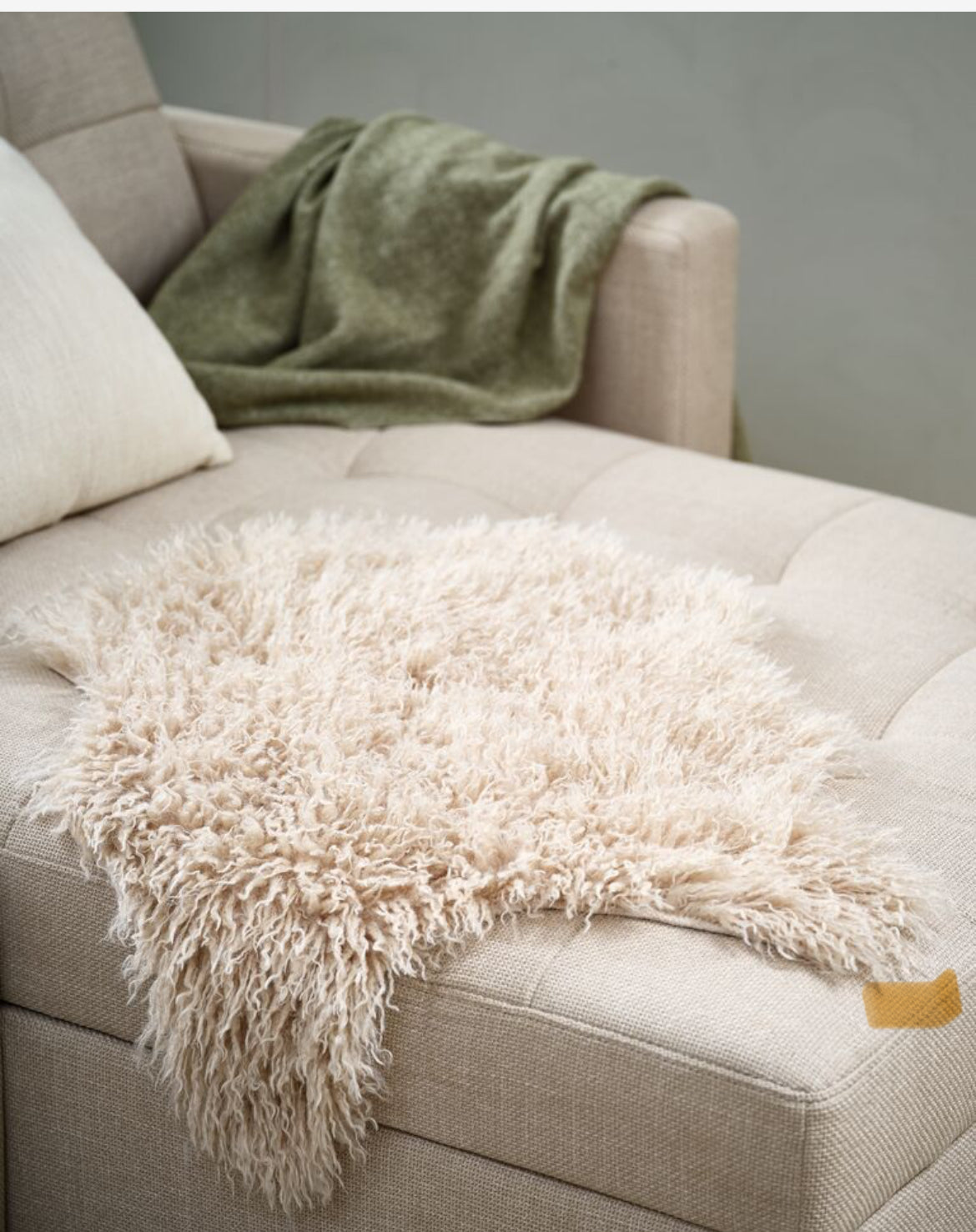 Cosy naturel schapenvacht