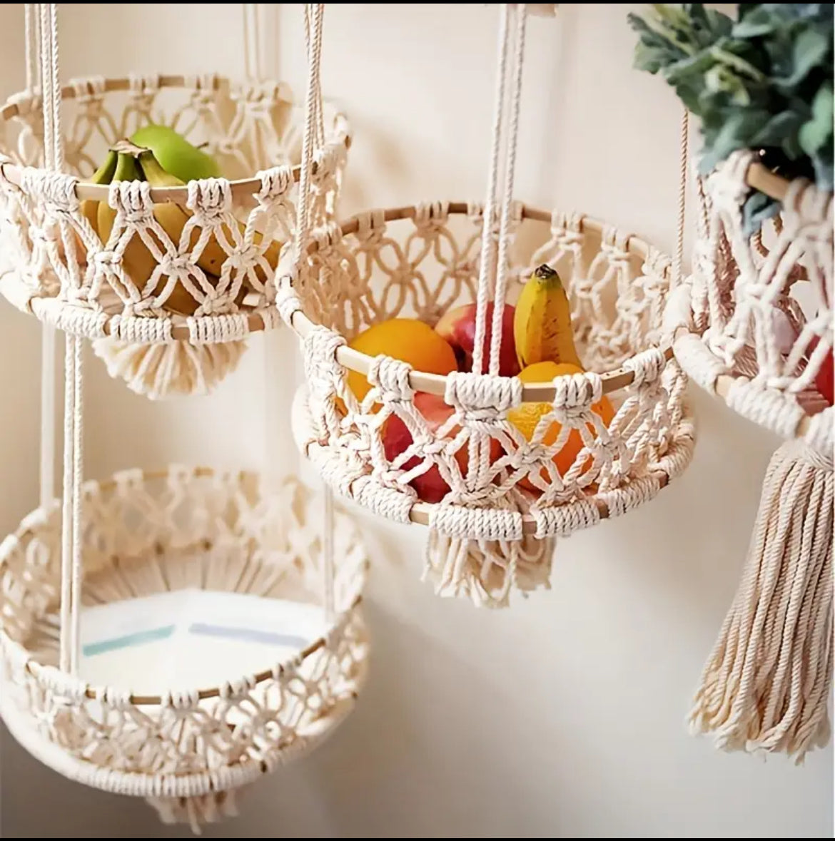 Boho 2-laags Hangbasket
