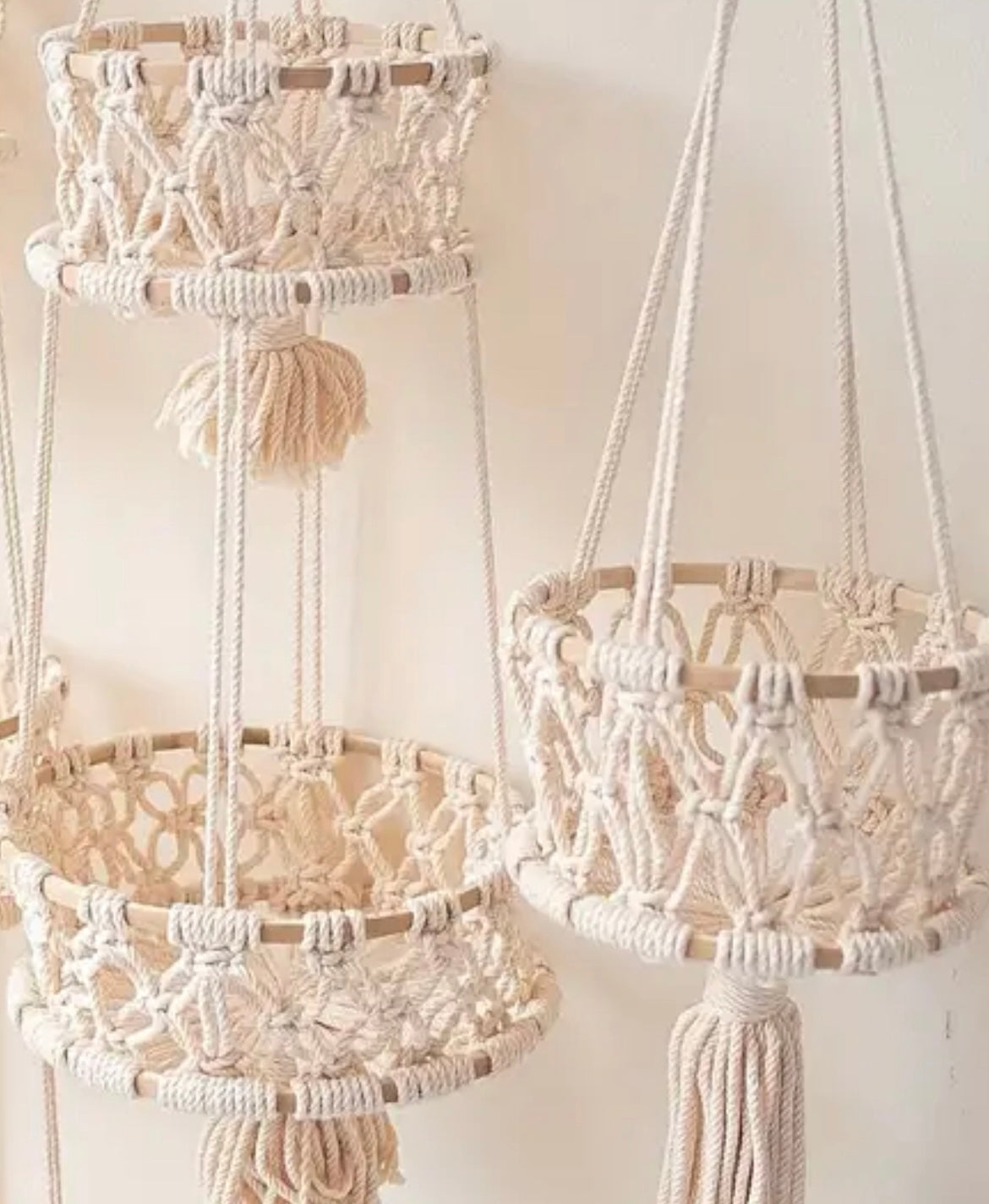 Boho 2-laags Hangbasket