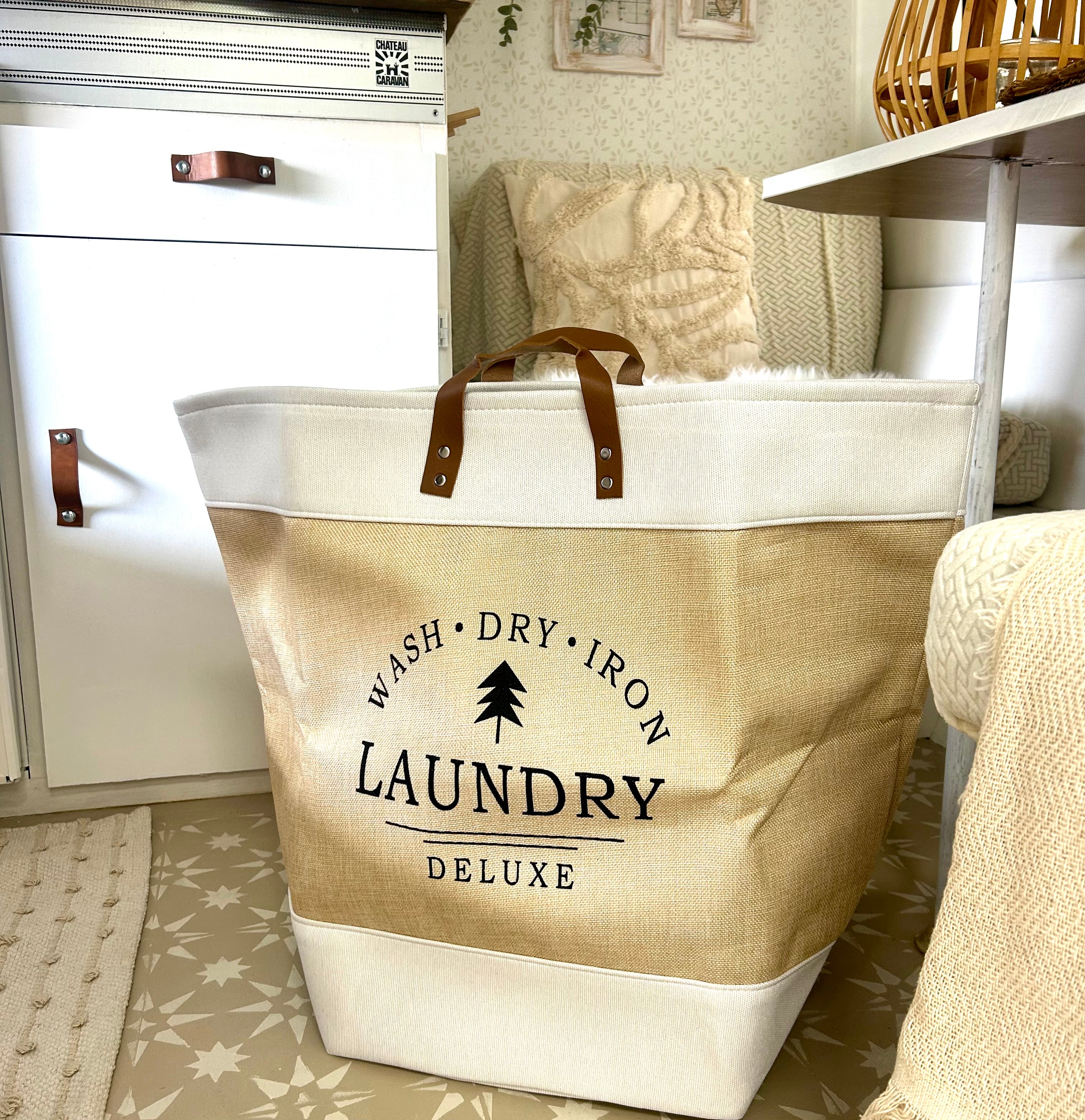 Boho wasmand (opvouwbaar)