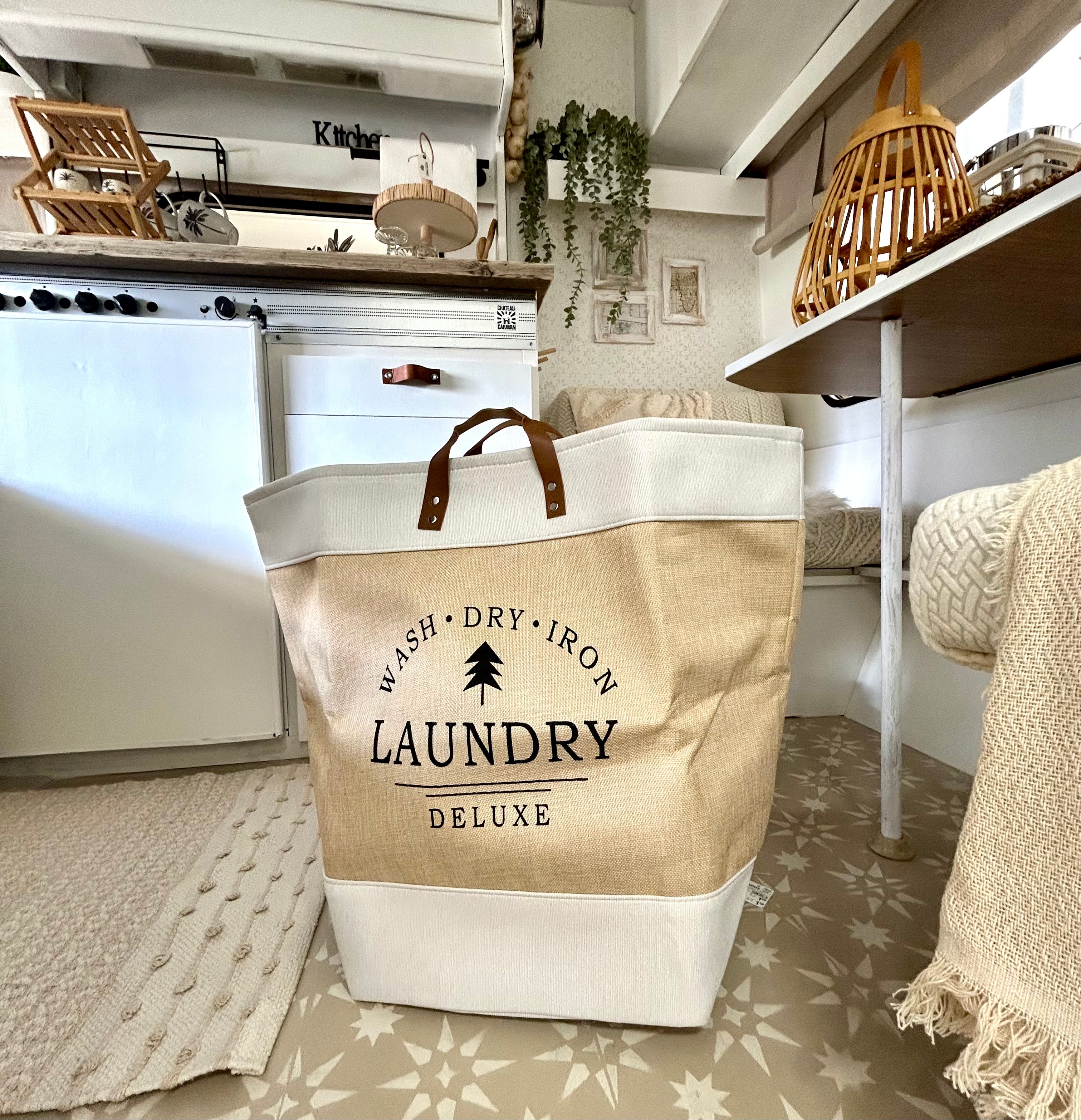 Boho wasmand (opvouwbaar)