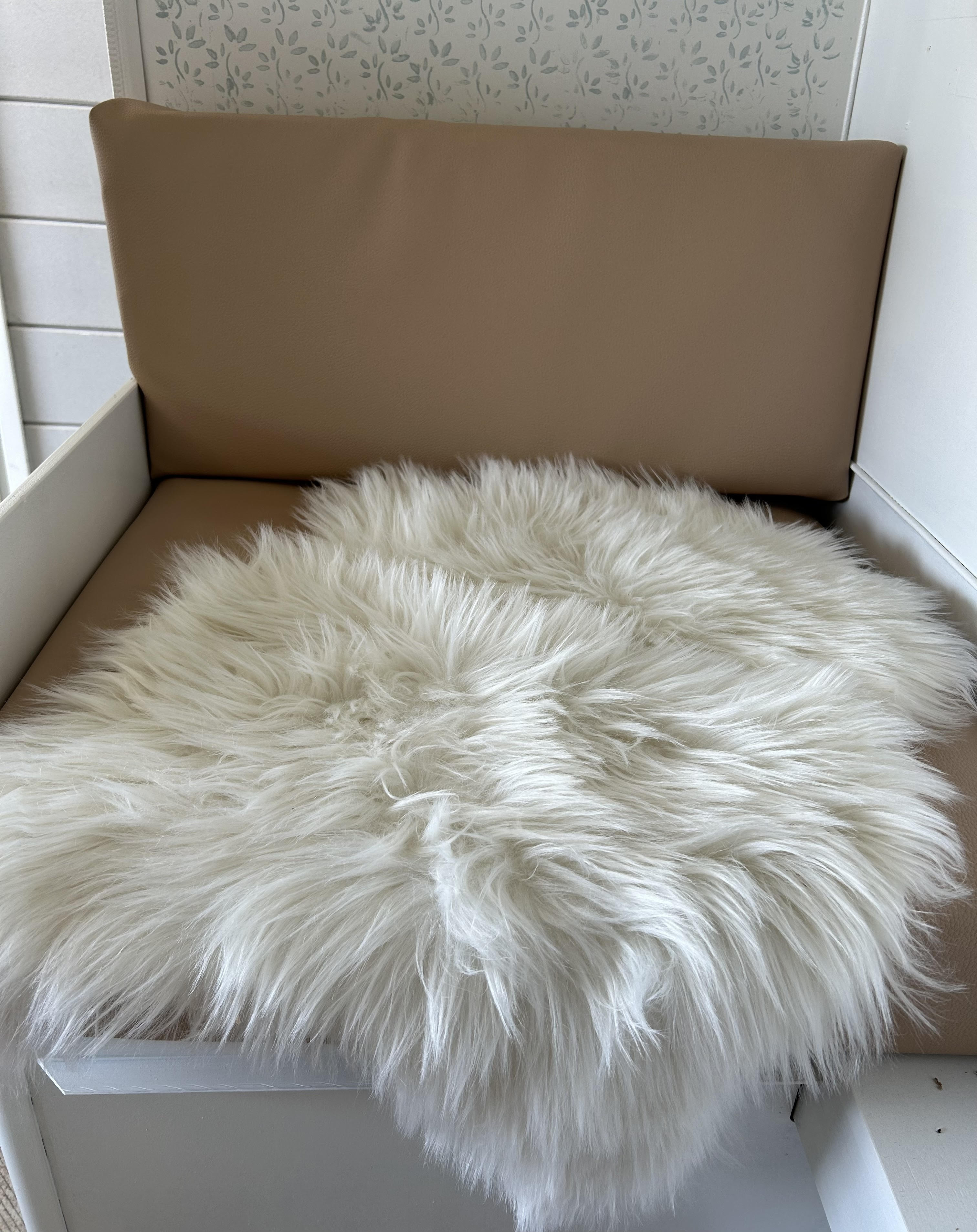 Cosy naturel schapenvacht