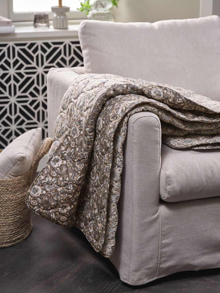 Gewatteerde plaid Paisley