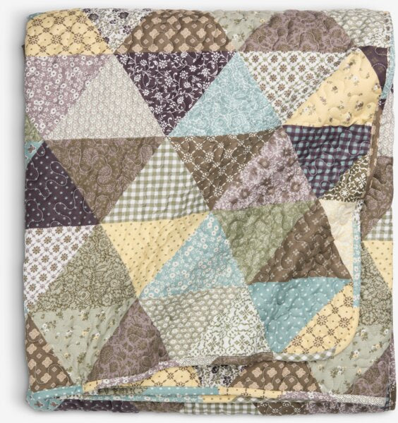 Gewatteerde plaid Patchwork