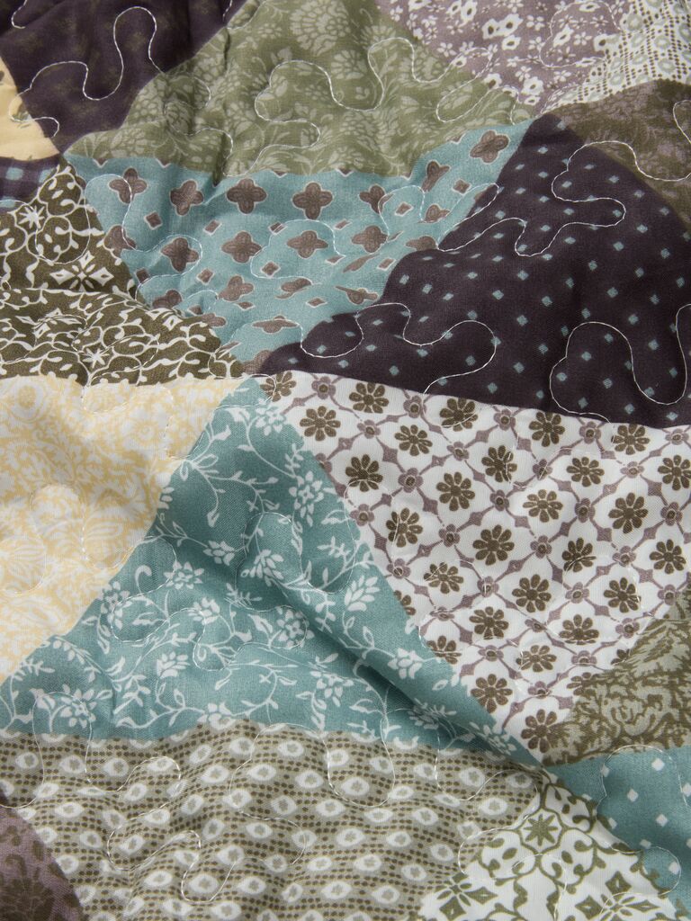 Gewatteerde plaid Patchwork