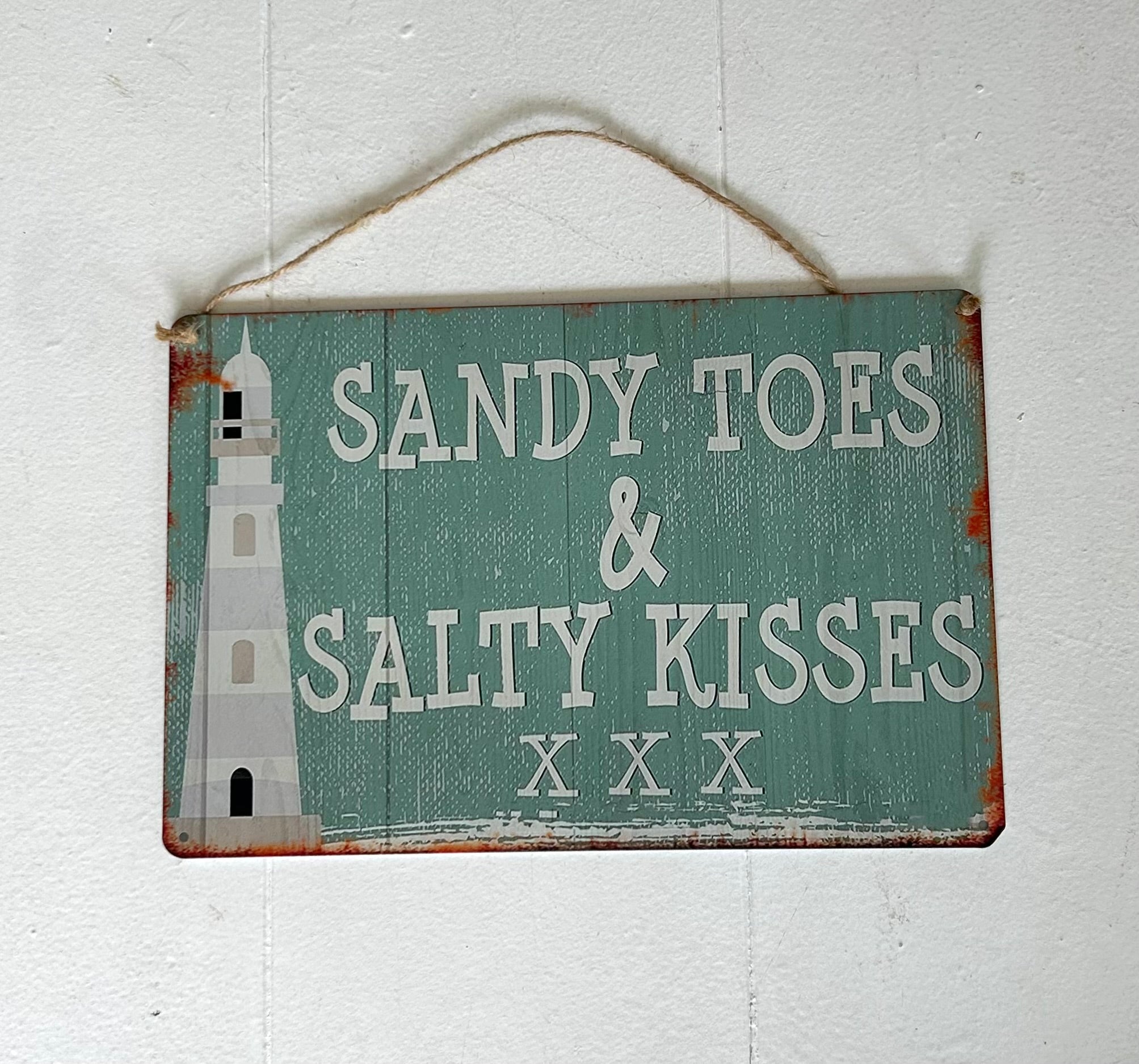 Vintage bord Sandy Toes & Salty Kisses
