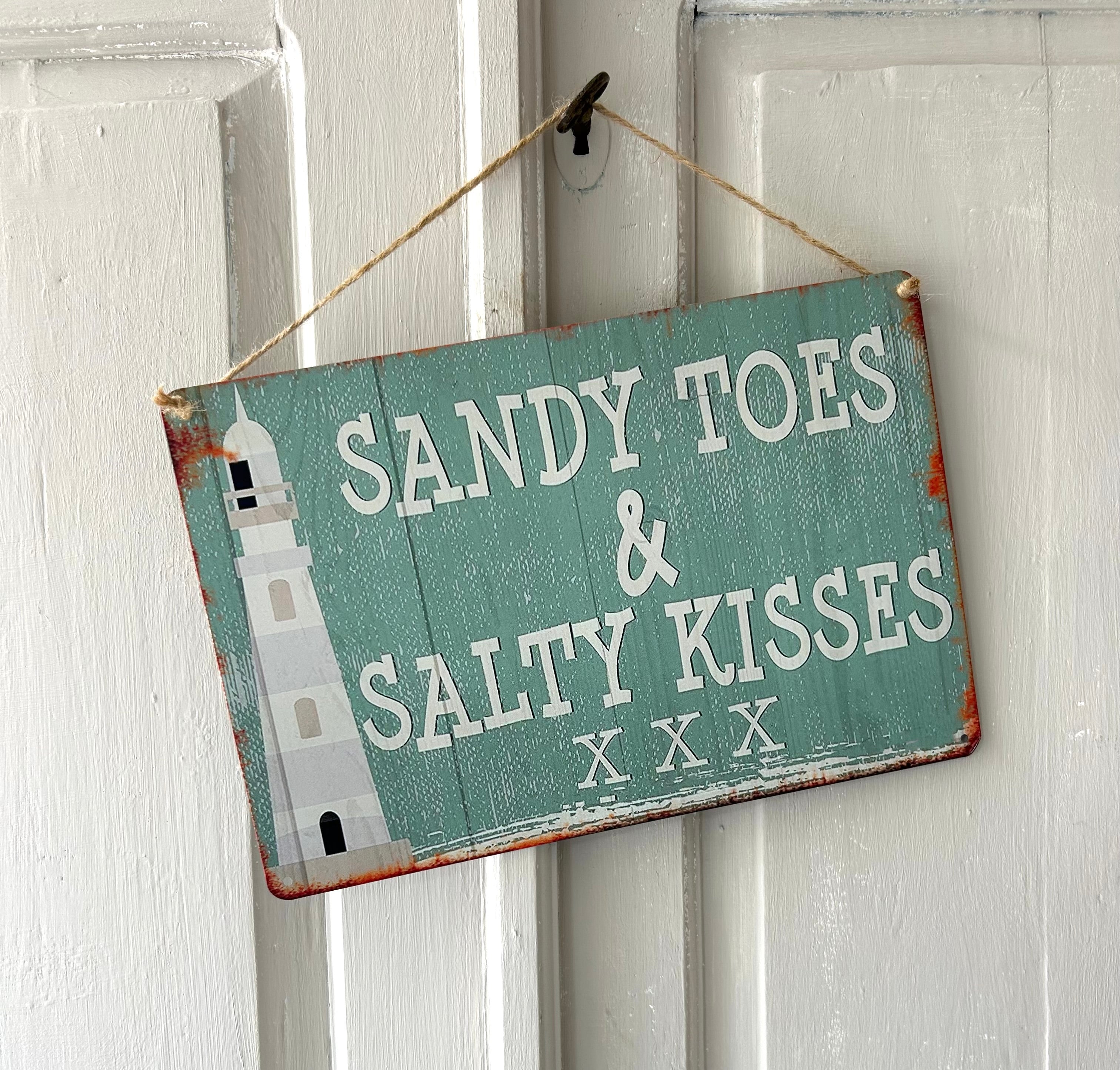 Vintage bord Sandy Toes & Salty Kisses