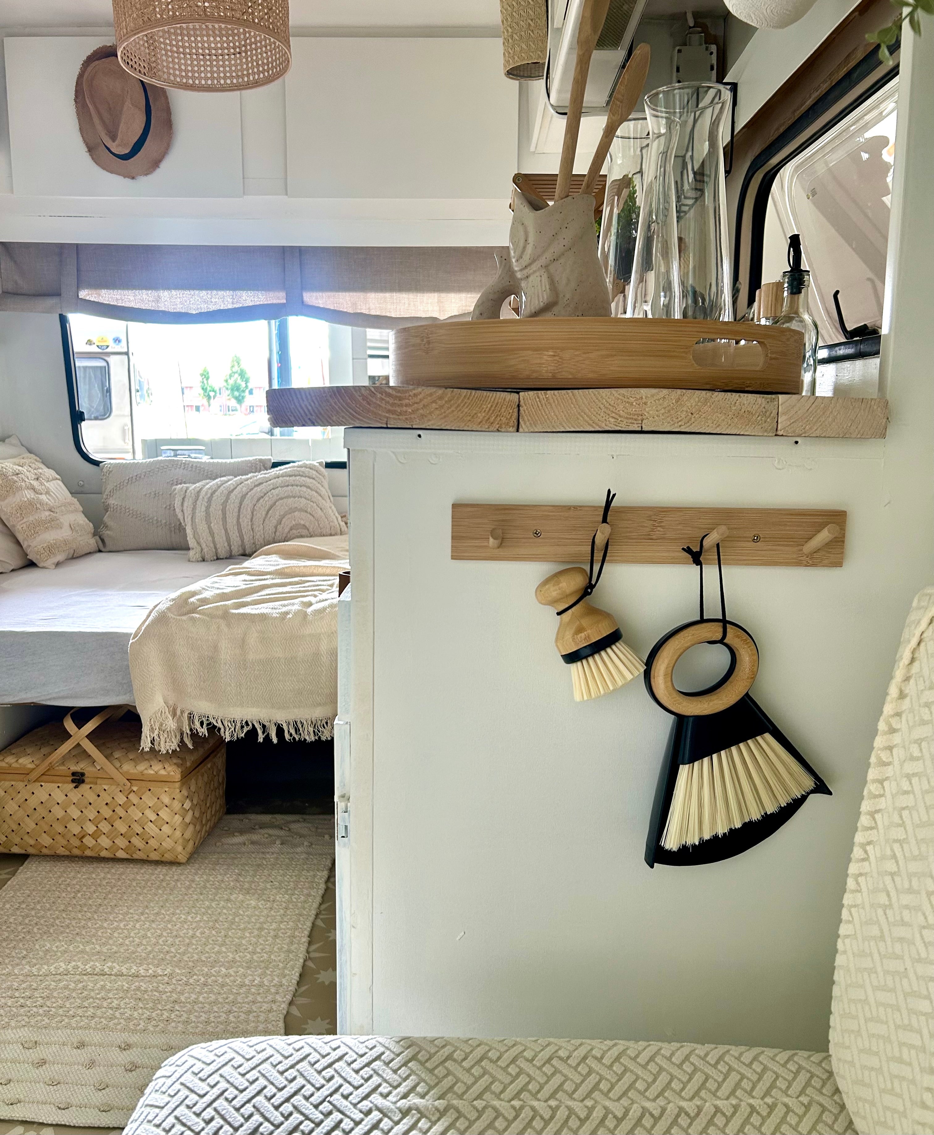 Mini stoffer en blik en afwasborstel, black