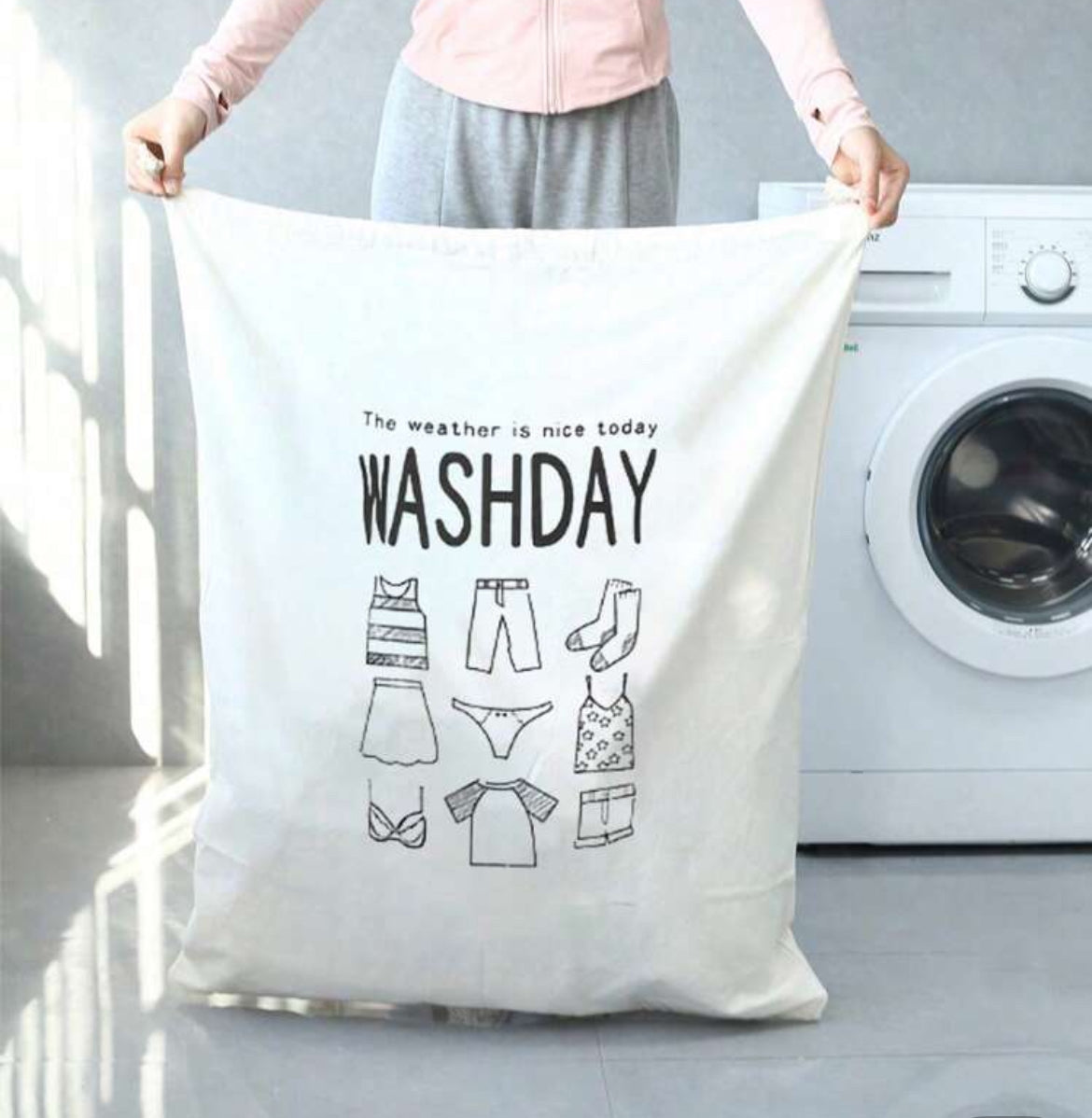 Waszak met trekkoord