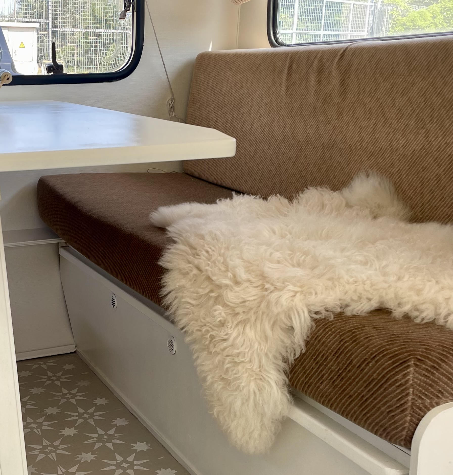 Cosy naturel schapenvacht