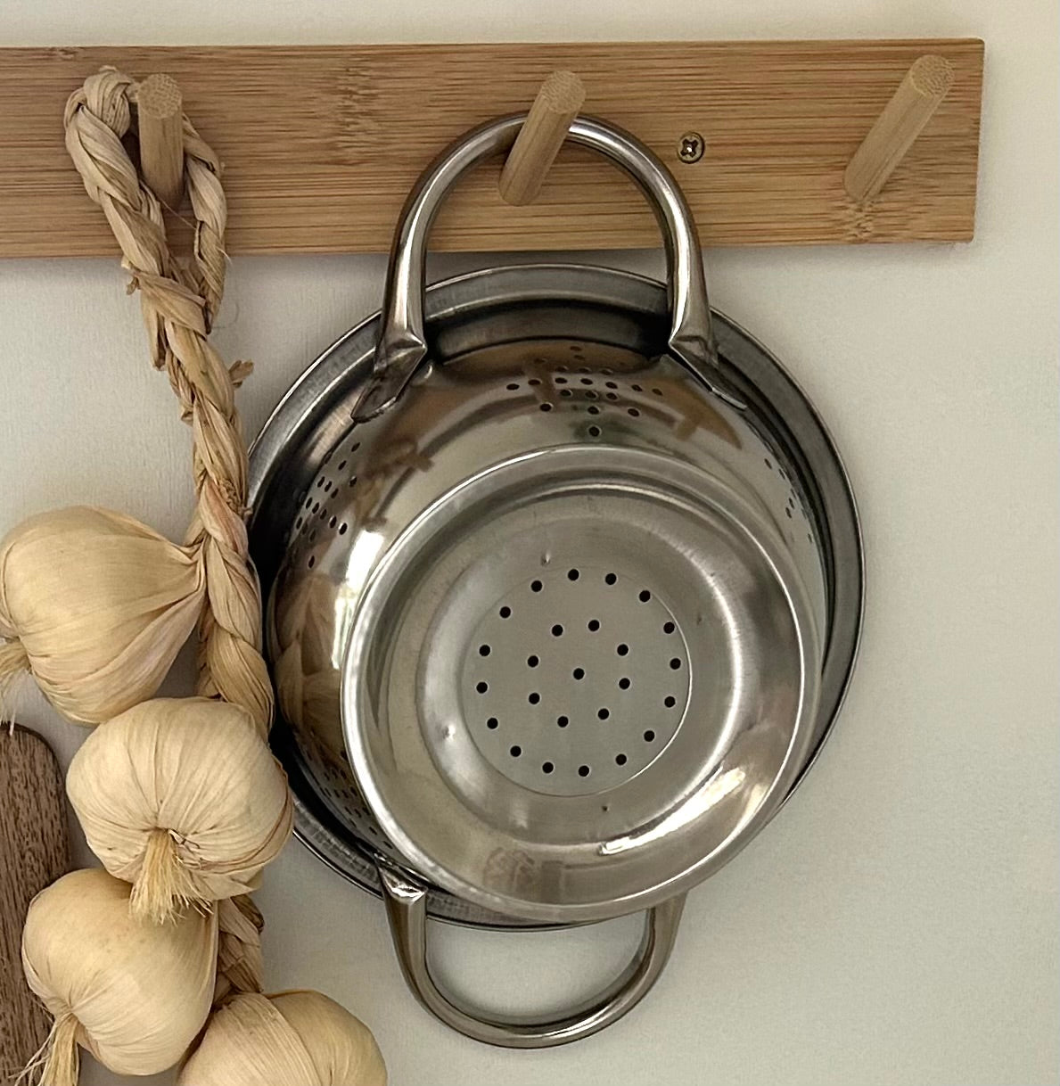 Bamboe knoppenrek, vier knops incl. accessoires