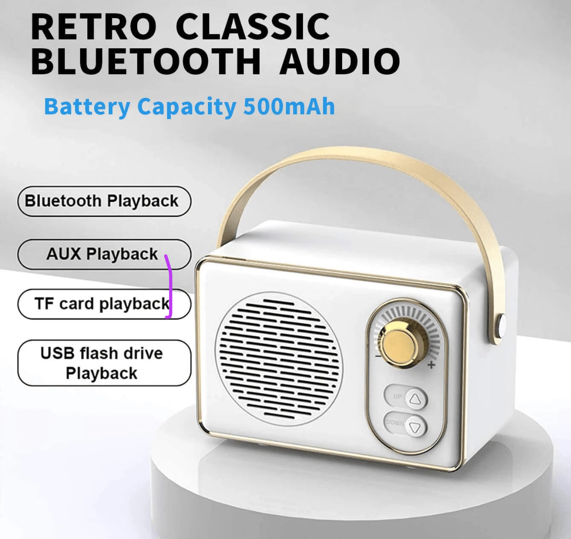 Retro mini speaker