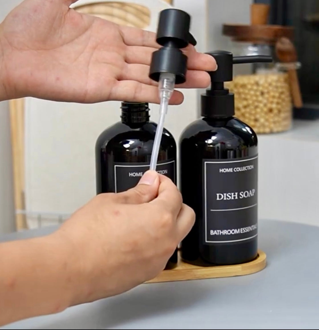Dispenser handsoap + dishsoap
