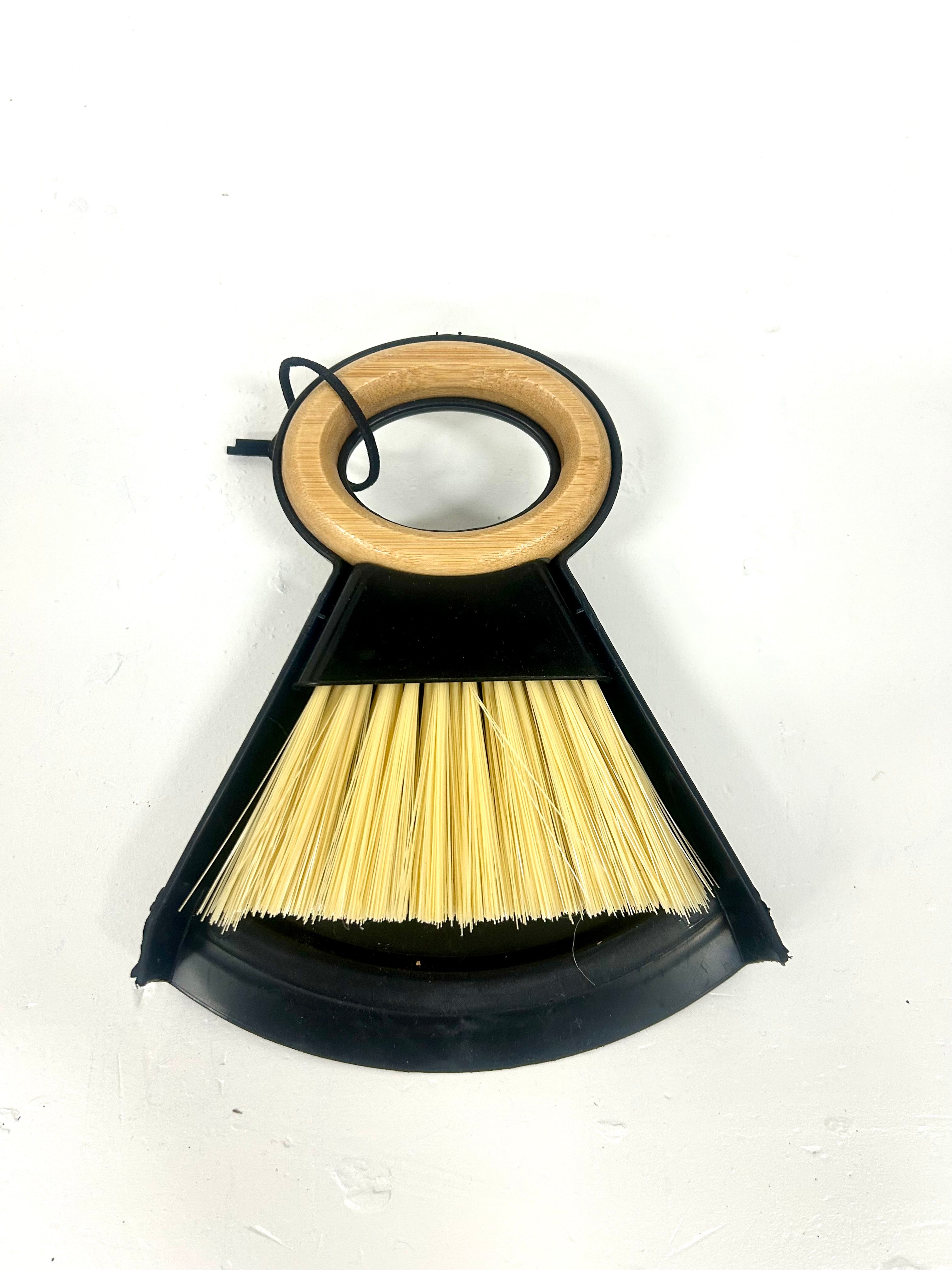 Mini stoffer en blik en afwasborstel, black