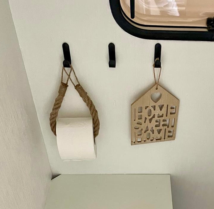 Toiletpapierhouder van touw, set van 2