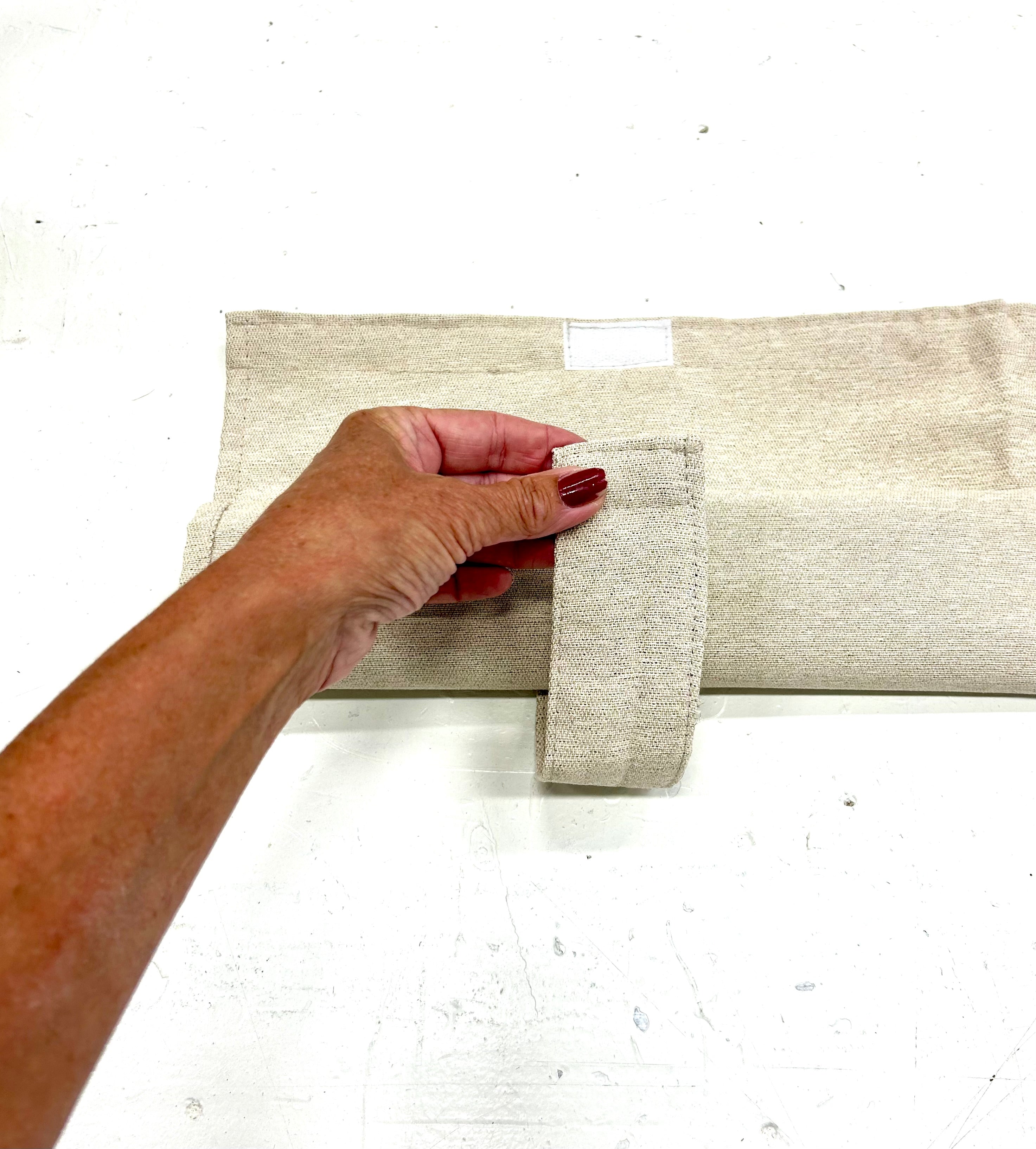 Verduisterende caravangordijnen - beige linnenlook