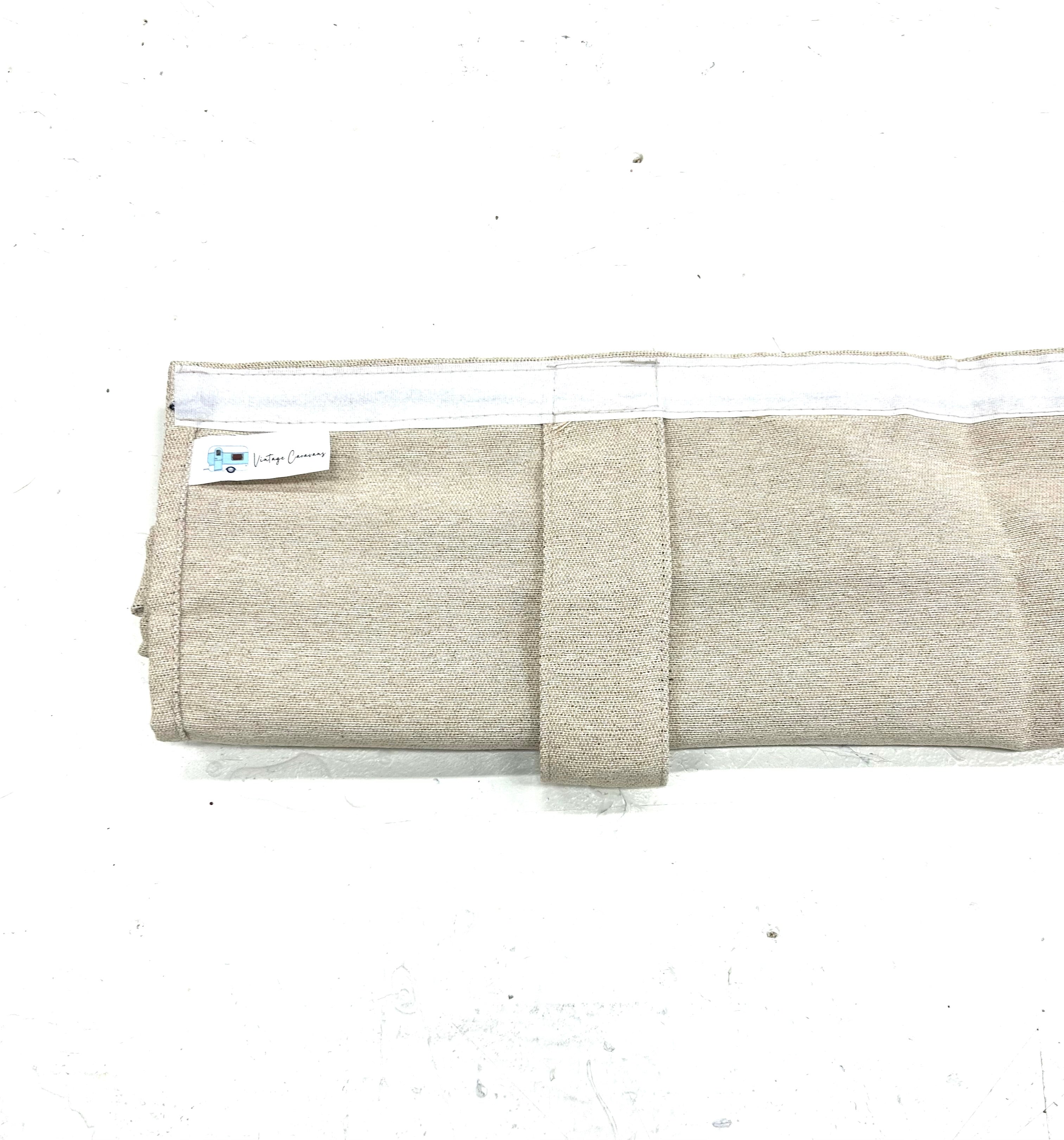 Verduisterende caravangordijnen - beige linnenlook