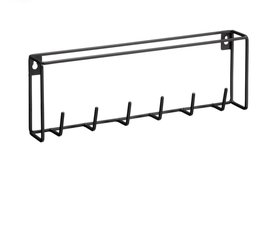 Keukenrekje zwart metaal