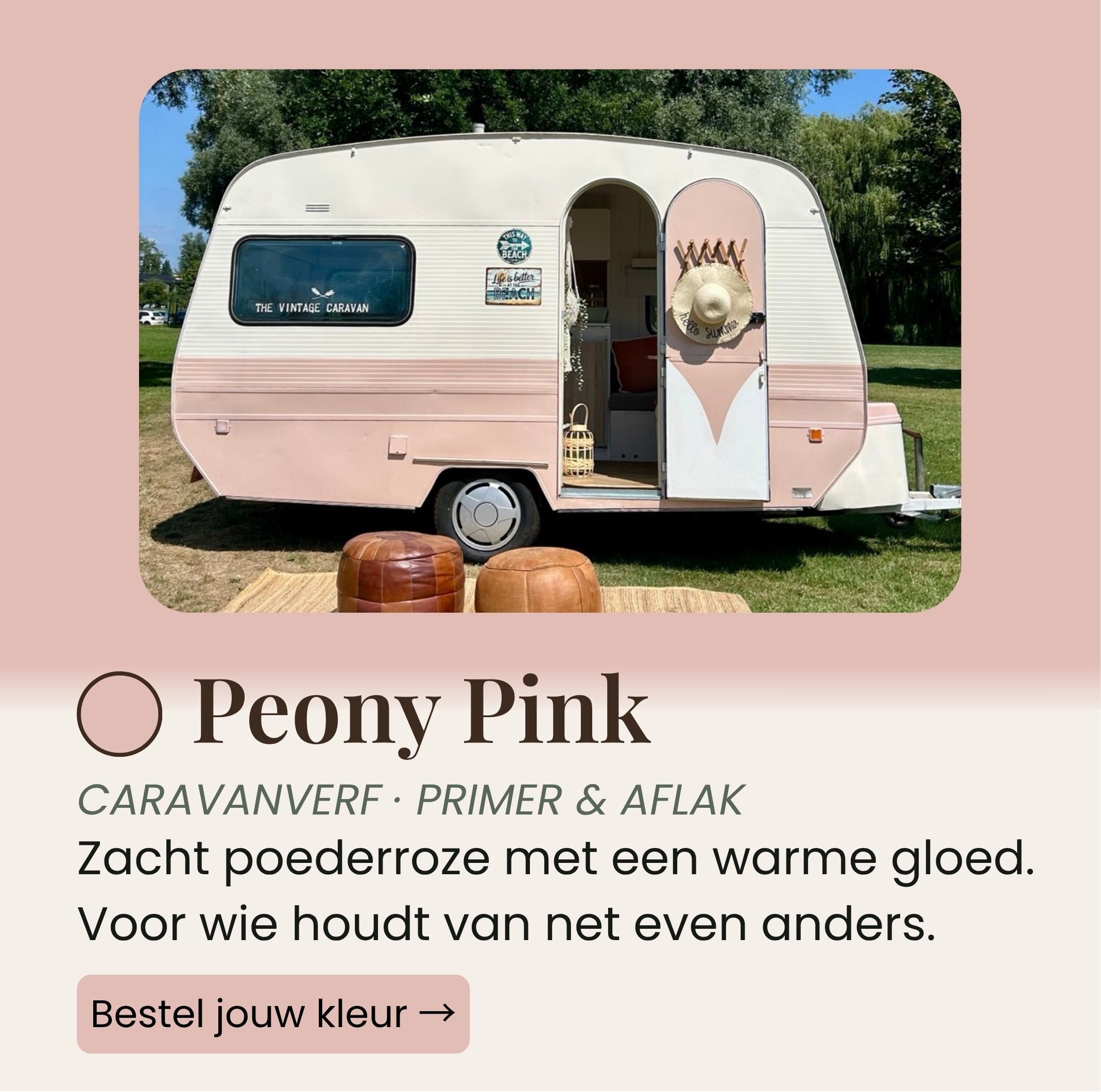 Caravanverf Peony Pink